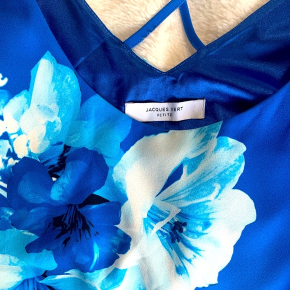 Jacques Vert Royal Blue Dress (petite) - Picture 4 of 4